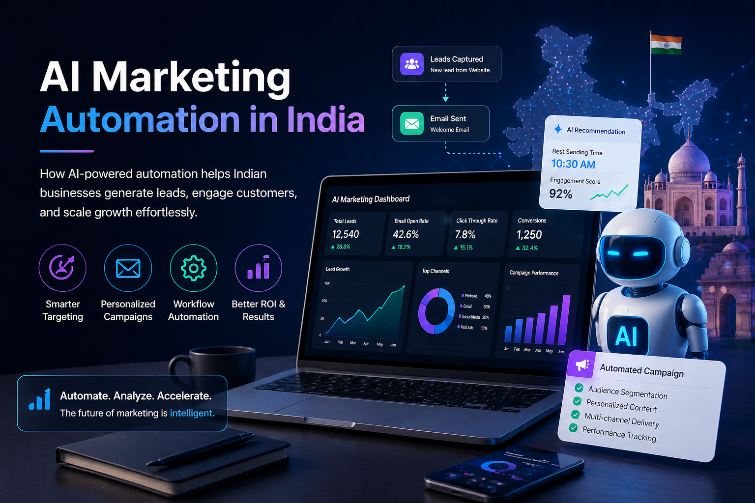 AI marketing automation dashboards for Indian growth teams